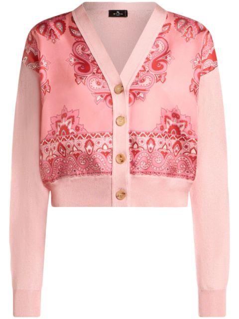printed-panel cardigan by ETRO