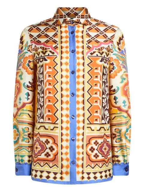 printed silk shirt by ETRO