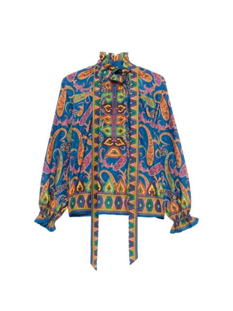 pussy-bow paisley blouse by ETRO