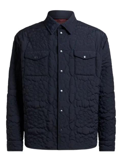 quilted floral-pattern overshirt by ETRO