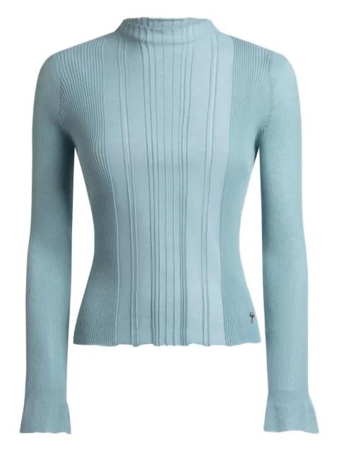 raised-collar jacquard sweater by ETRO
