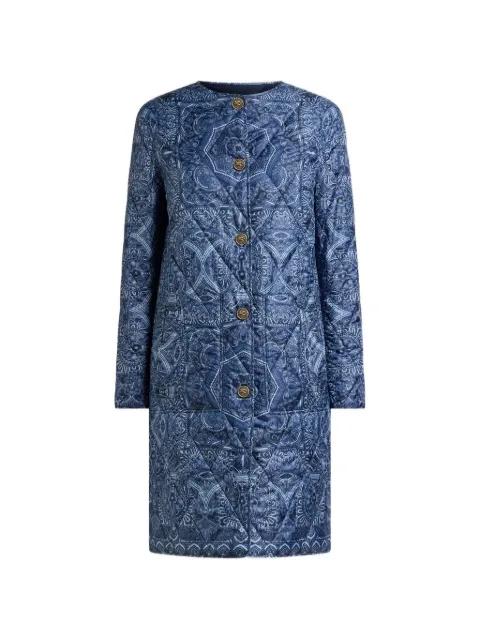 reversible quilted coat by ETRO