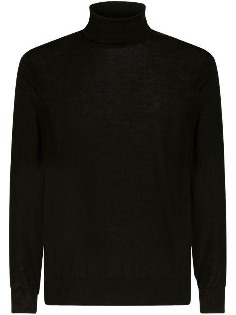 roll neck cashmere-silk blend jumper by ETRO