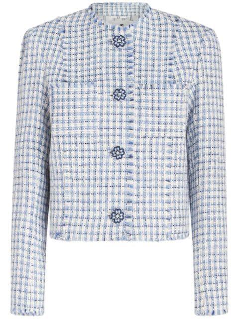 round-neck tweed jacket by ETRO