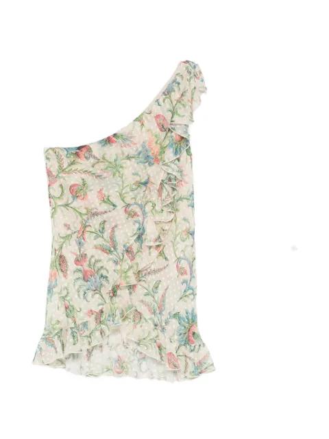 ruffled floral top by ETRO