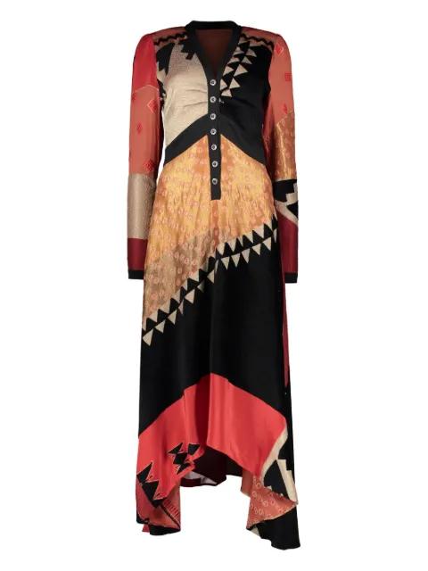 silk-blend dress by ETRO