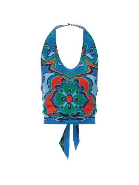 silk halter top by ETRO