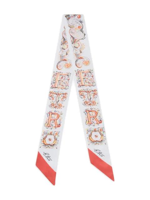 silk paisleyina with logo and floral paisley motif by ETRO
