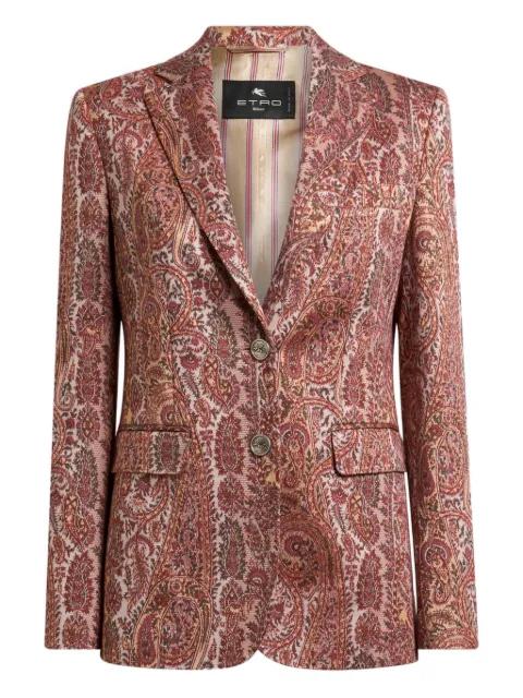 single-breasted jacquard blazer by ETRO