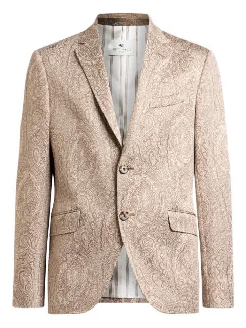single-breasted jacquard blazer by ETRO