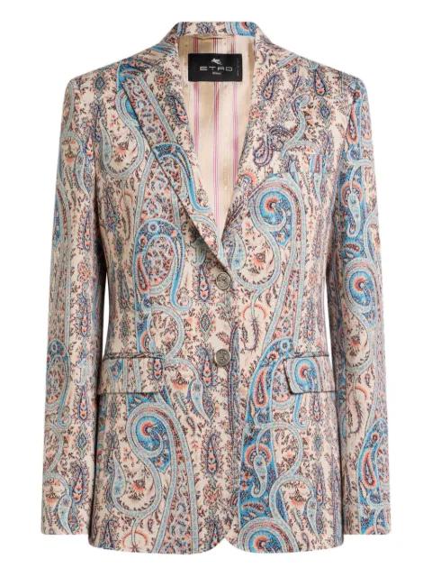 single-breasted jacquard blazer by ETRO