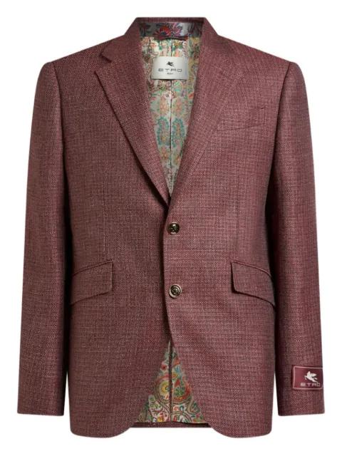 single-breasted mouliné blazer by ETRO