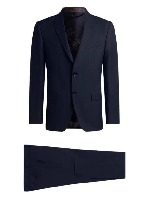 single-breasted striped wool suit by ETRO