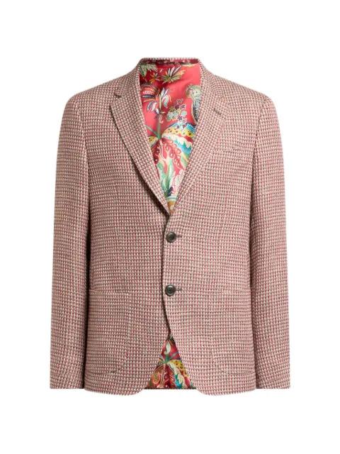 single-breasted tweed blazer by ETRO