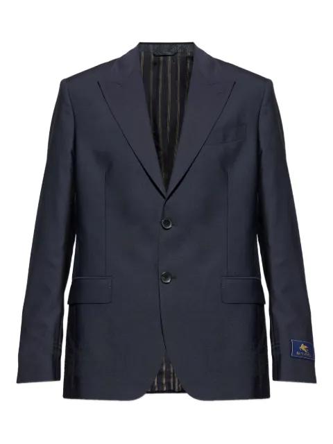 single-breasted wool blazer by ETRO
