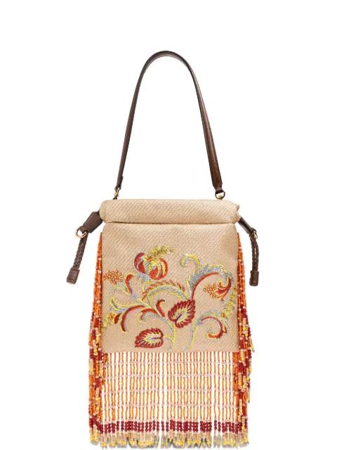 small Kalispera embroidered tote bag by ETRO