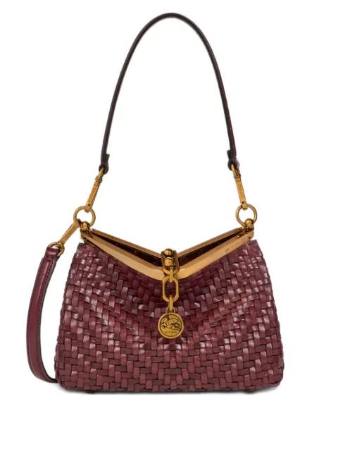 small woven leather Vela bag by ETRO