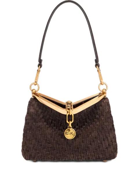 small woven-suede shoulder bag by ETRO