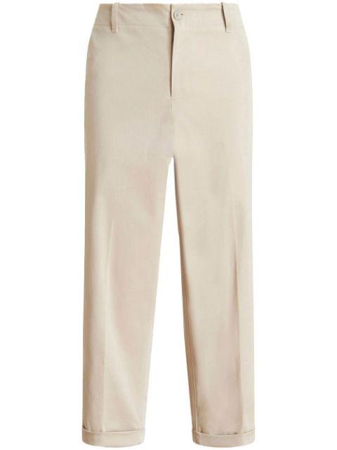 straight-leg cropped trousers by ETRO