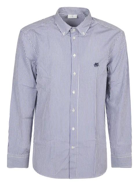 stripe-pattern cotton shirt by ETRO
