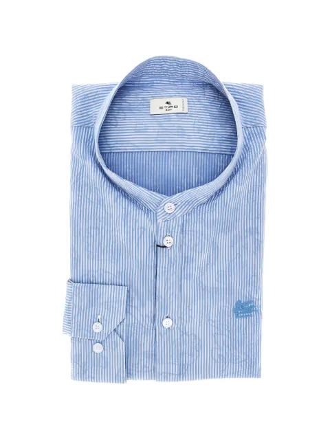 striped band-collarl shirt by ETRO
