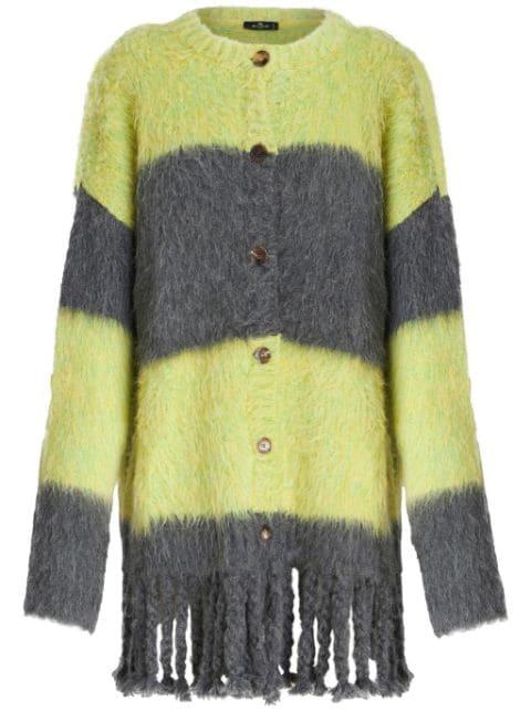 striped brushed cardi-coat by ETRO
