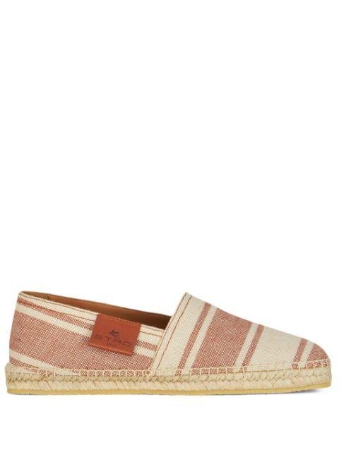 striped canvas espadrilles by ETRO
