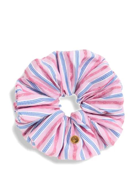 striped jacquard cotton scrunchie by ETRO