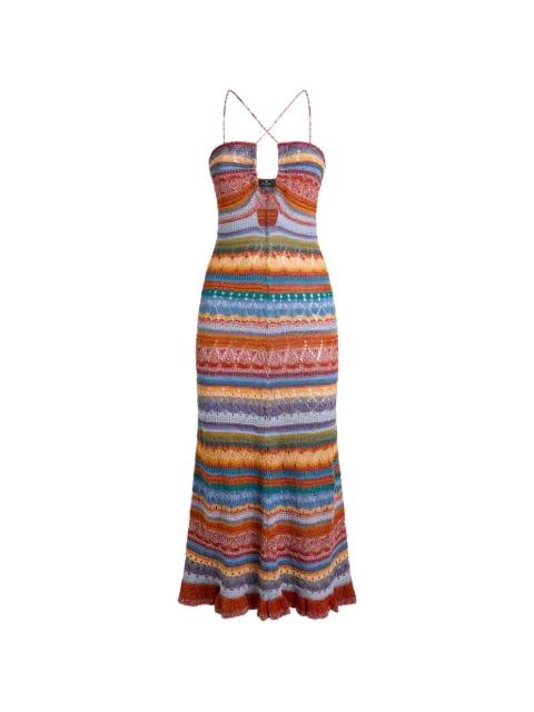 striped knitted maxi dress by ETRO