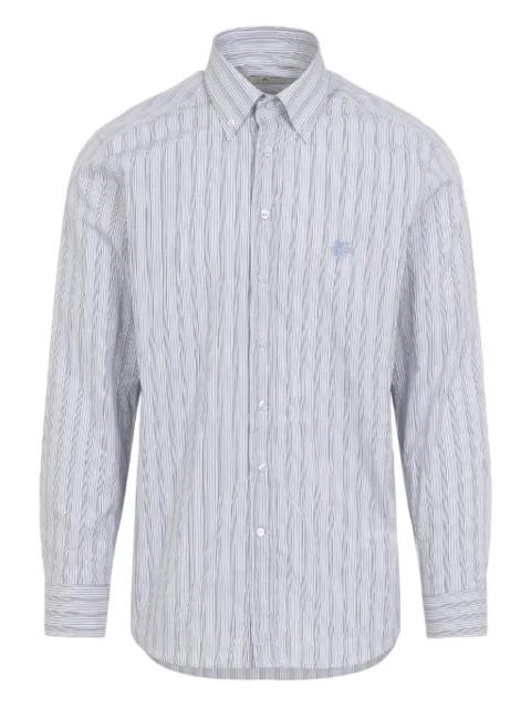striped logo-detail shirt by ETRO