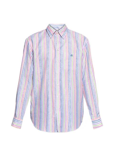 striped logo shirt by ETRO