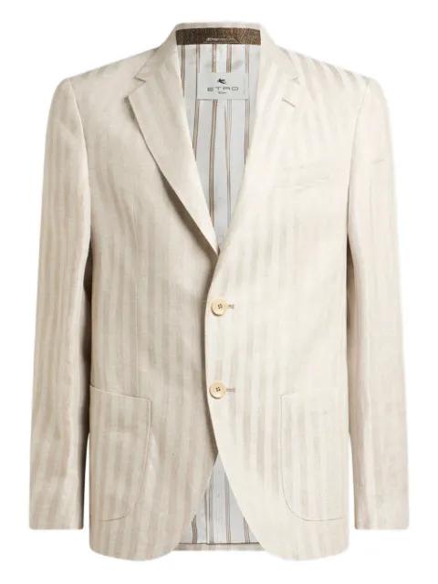 striped single-breasted jacket by ETRO