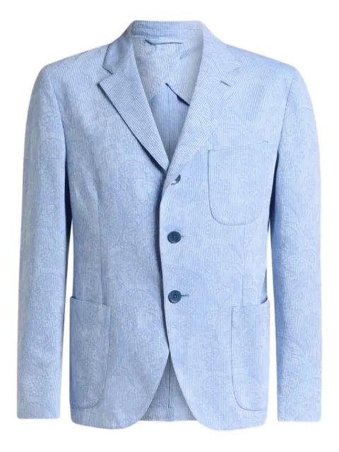 striped single-breasted jacket by ETRO