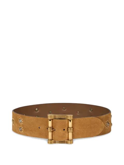 studded suede belt by ETRO