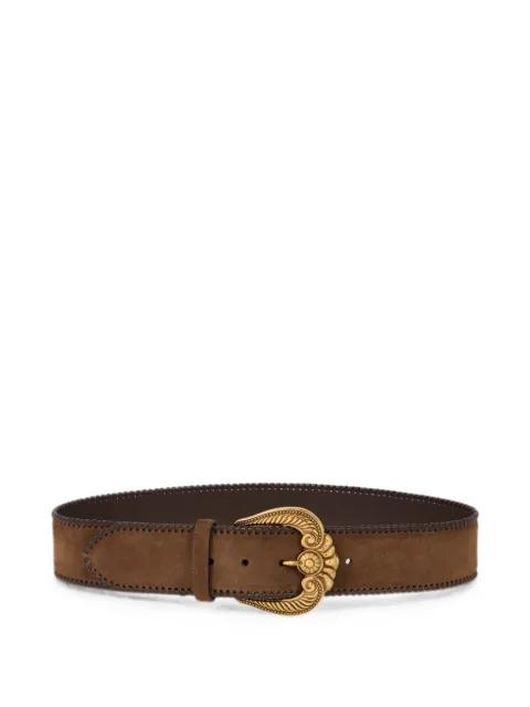 suede belt with Paisley buckle by ETRO