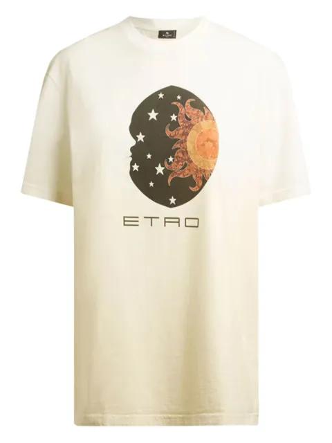 sun moon print T-shirt by ETRO