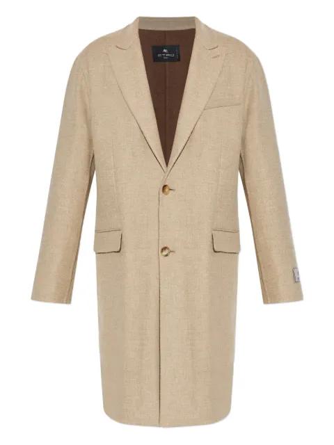 three-button wool coat by ETRO