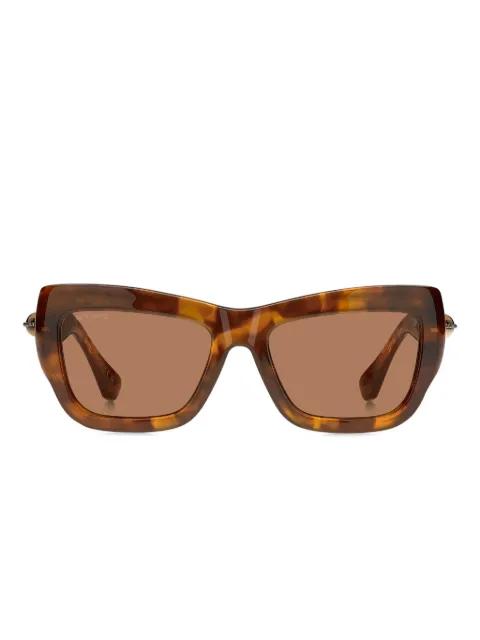 tortoiseshell rectangle-frame sunglasses by ETRO