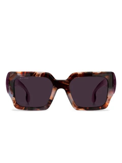 tortoiseshell square-frame sunglasses by ETRO