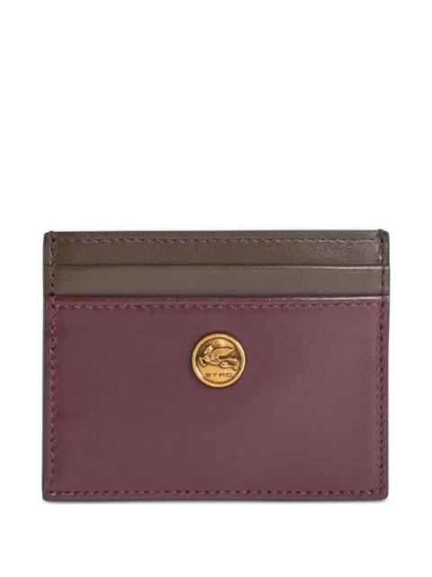 two-tone leather card holder by ETRO