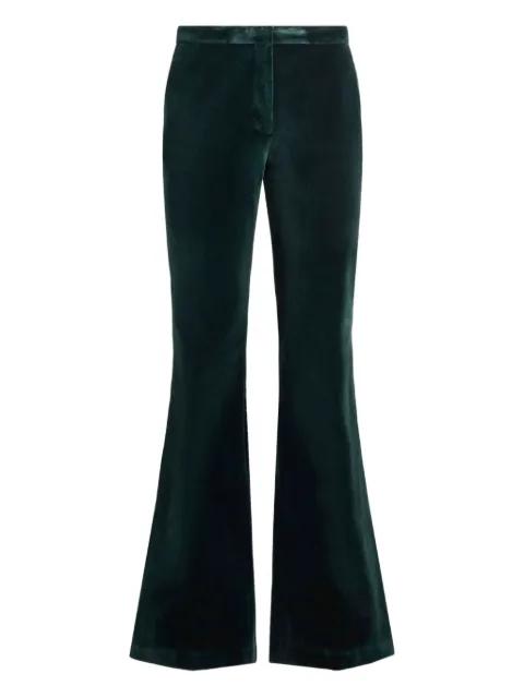 velvet flared trousers by ETRO