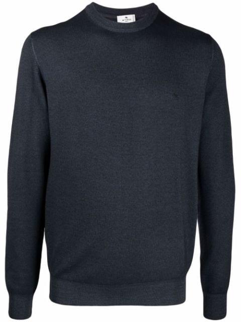 virgin wool-knit jumper by ETRO