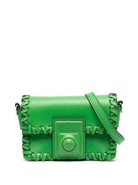 whipstitch-trim flap crossbody bag by ETRO