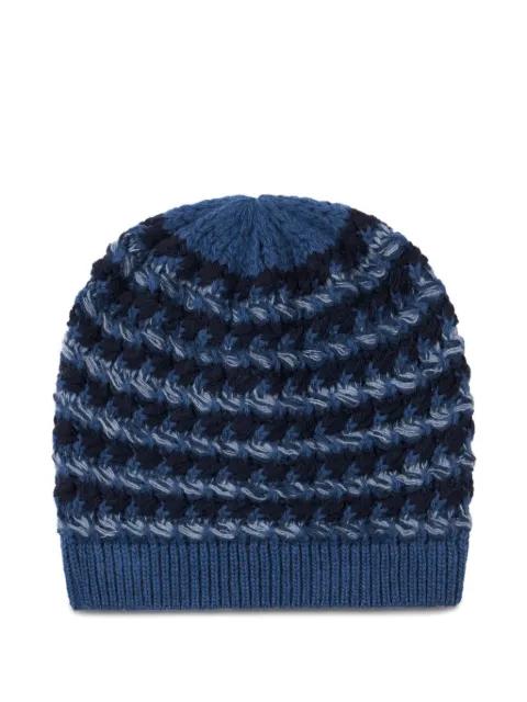 wool-blend patterned beanie by ETRO