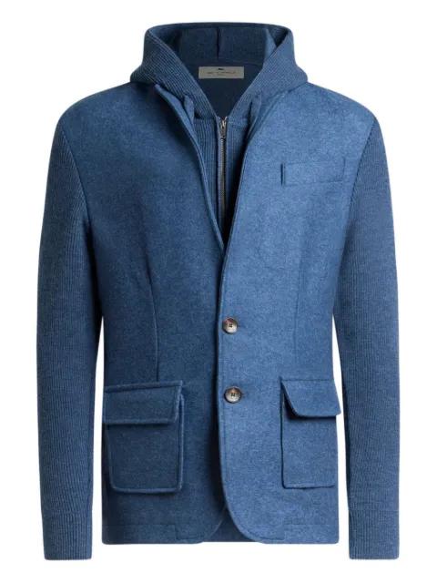 wool jacket with removable hood and bib by ETRO