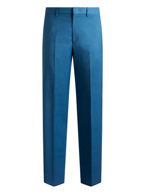 wool straight-leg trousers by ETRO