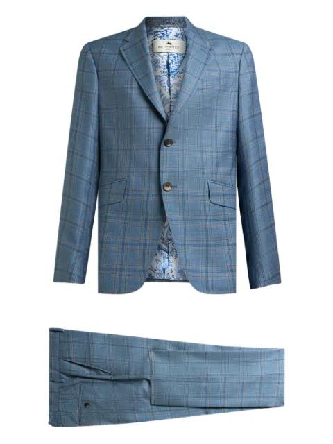 wool suit with check pattern by ETRO