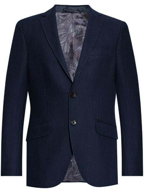 worked weave jersey jacket by ETRO