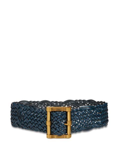 woven leather belt by ETRO