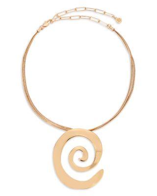 Aura Swirl Pendant Necklace by ETTIKA